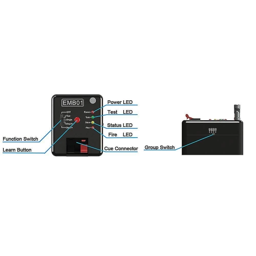 System do zdalnej detonacji Marcus EMB01-12R- 9V, 1000m