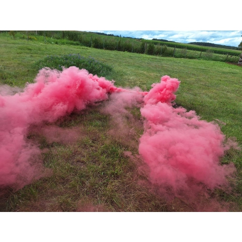 Świeca dymna P-RDG-2 MINI czerwona / ciemny róż