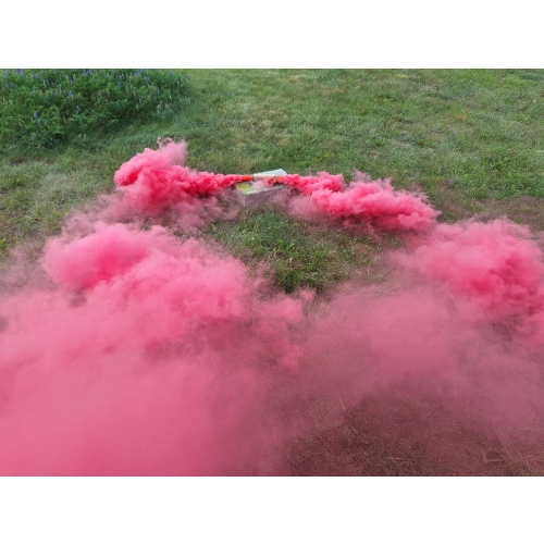 Świeca dymna P-RDG-2 MINI czerwona / ciemny róż