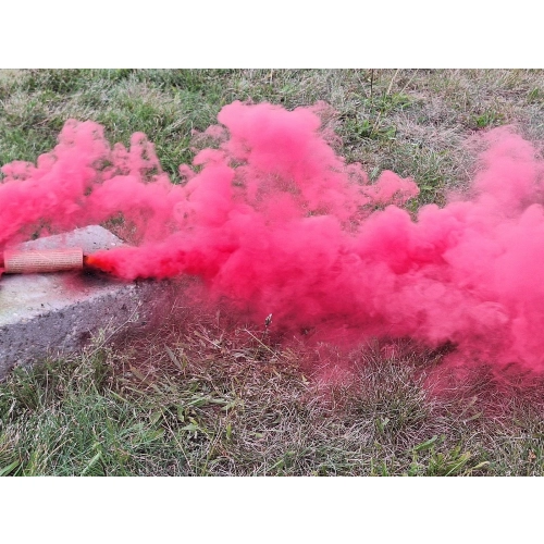 Świeca dymna P-RDG-2 MINI czerwona / ciemny róż