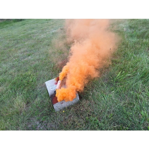 Świeca dymna P-RDG-2 MINI pomarańczowa