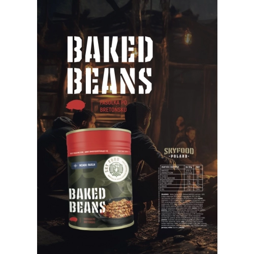 Danie samopodgrzewające SKY FOODS - Fasolka po bretońsku 400g