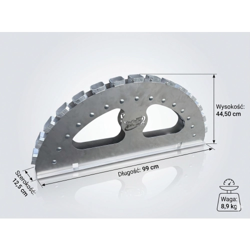 Stojak wachlarz PYROMOUNT PRO L15 do min dymnych / fontann scenicznych 60mm
