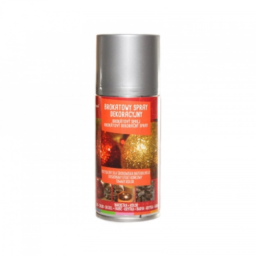 Brokat w spray srebrny 100ml  - Belgia