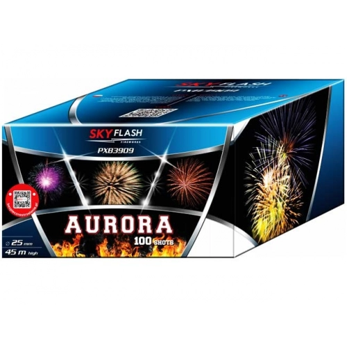 a Bateria SKY FLASH AURORA PXB3909 - 100 strzały - 25mm