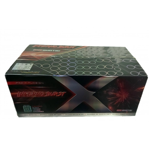 Zestaw baterii połączonych INFERNO BURST - 108 strzałów / 25-30mm