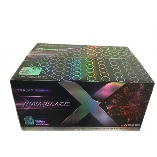 Zestaw baterii połączonych NOVA BLAZE - 122 strzałów / 25-30mm