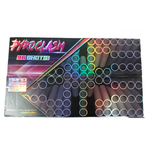 Zestaw baterii połączonych PYROCLASM - 96 strzałów / 30mm