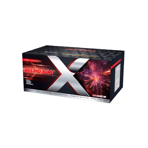 Zestaw baterii połączonych INFERNO BURST - 108 strzałów / 25-30mm