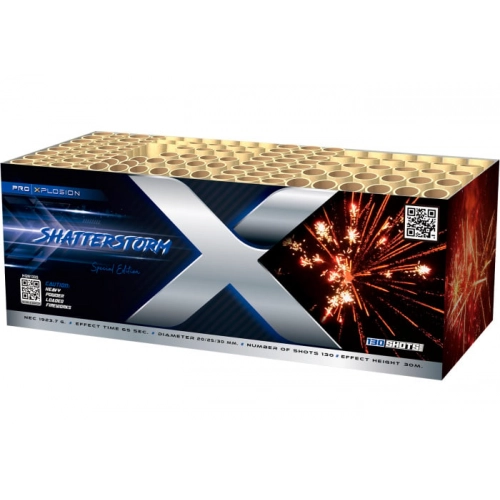 Zestaw baterii połączonych SHATTERSTORM - 130 strzałów / 20-25-30mm