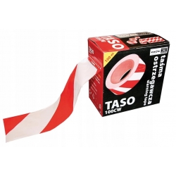 Taśma ostrzegawcza biało-czerwona TASO100CW