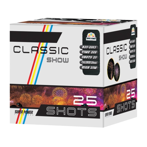 Wyrzutnia CLASSIC SHOW - 25 strzałów / 20mm