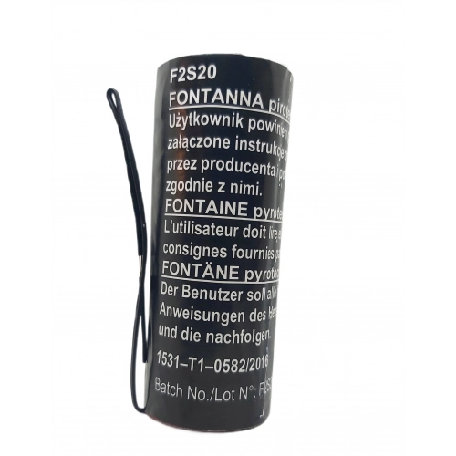 Fontanna sceniczna srebrna 20 s / 2 m - F2S20