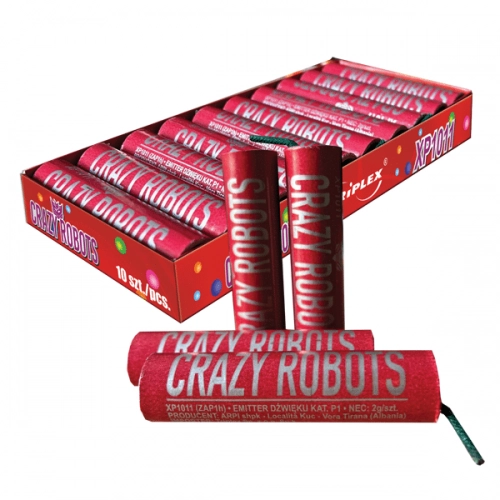 Petarda / emiter dźwięku Crazy Robots XP1011 - 10 szt.